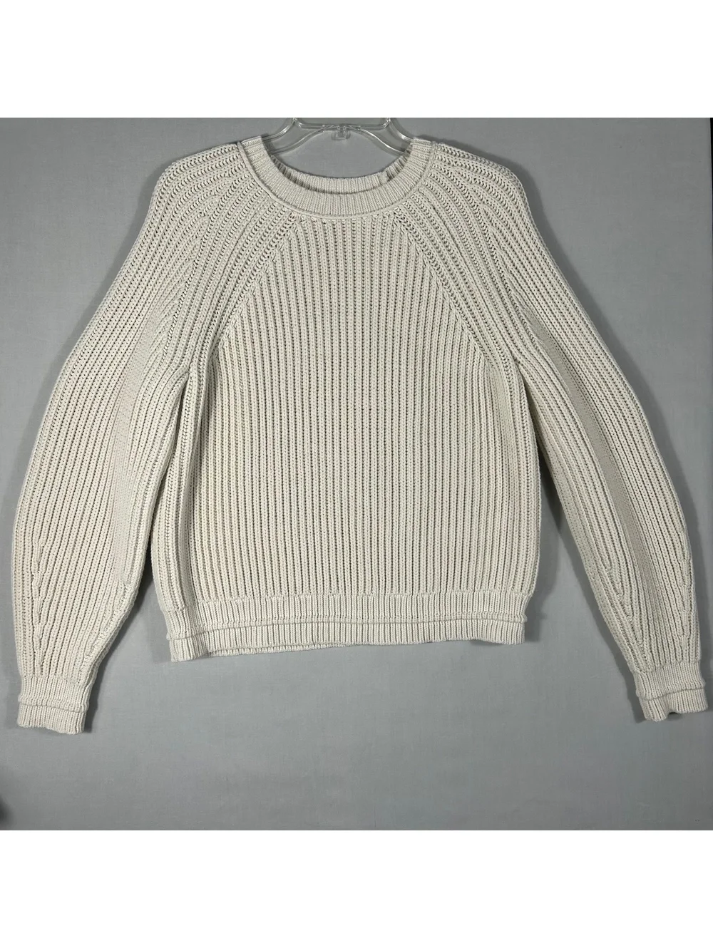 J Crew Sweater Womens Size XL Cream Chunky Knit Long Sleeve Casual Capsule